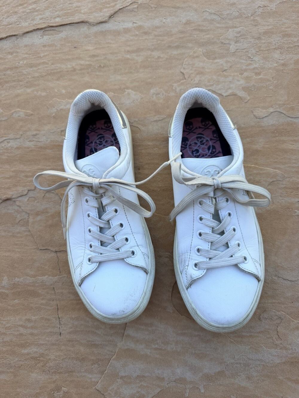 G/Fore Golf Shoes Womens 9 Disruptor Circle G Limited Edition White Leather